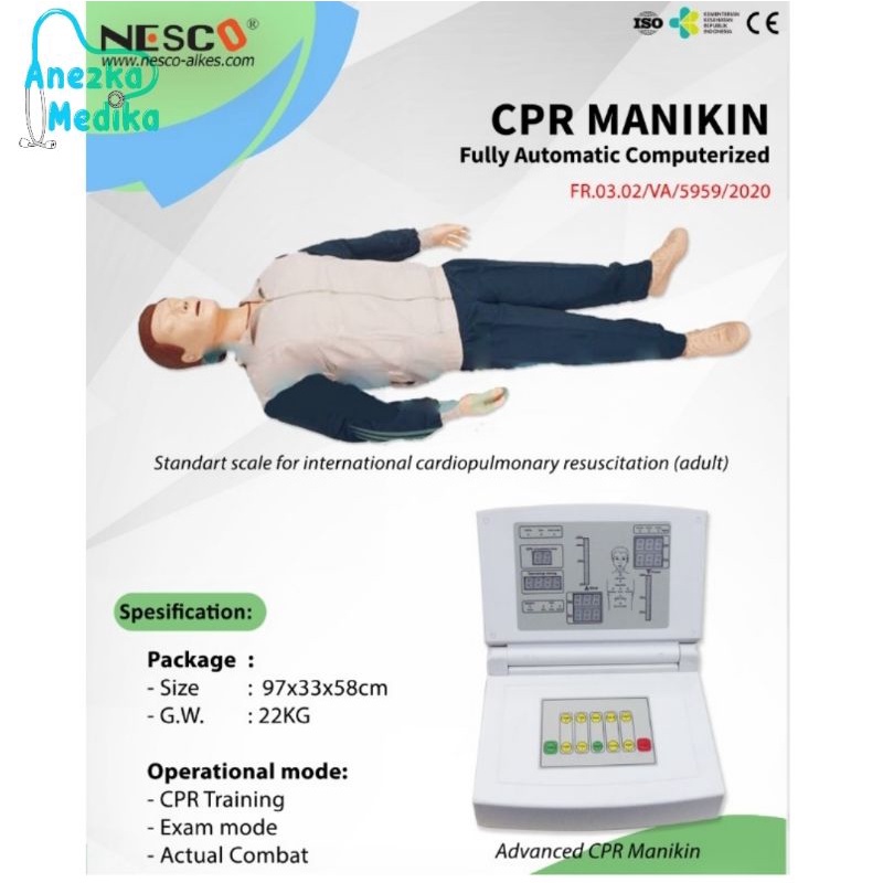 Jual Phantom Manikin Full Body Manikin Cpr Nesco Shopee Indonesia