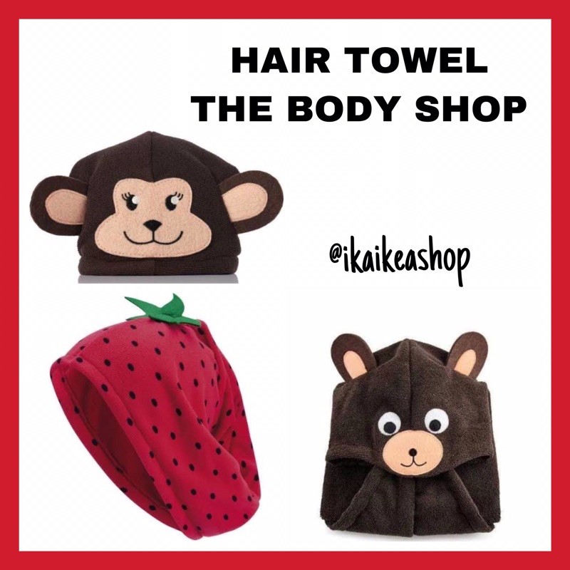 Jual HANDUK KEPALA HAIR WRAP HAIR TOWEL ORIGINAL THE BODY SHOP | Shopee ...