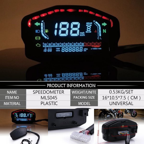 Jual SPEDOMETER DIGITAL SPEDOMETER R15 CBR NINJA 250 R15 MT25 VIXION ...