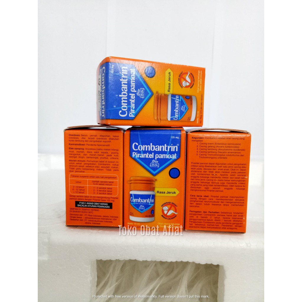 Jual OBAT CACING COMBANTRIN SIRUP | Shopee Indonesia