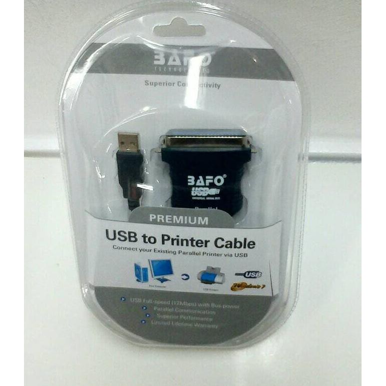 Jual Kabel Usb To Paralel Bafo Original Usb To Lpt Printer Shopee Indonesia