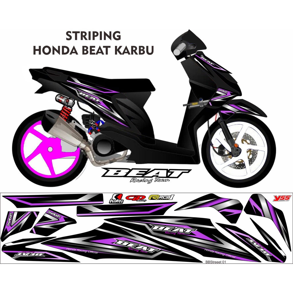 Jual STRIPING HONDA BEAT KARBU VARIASI RACING SANGANT COCOK BUAT MOTOR ...