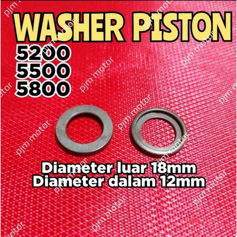 Jual (1buah) 5200 ring washer ring tahanan piston mesin chain saw senso ...