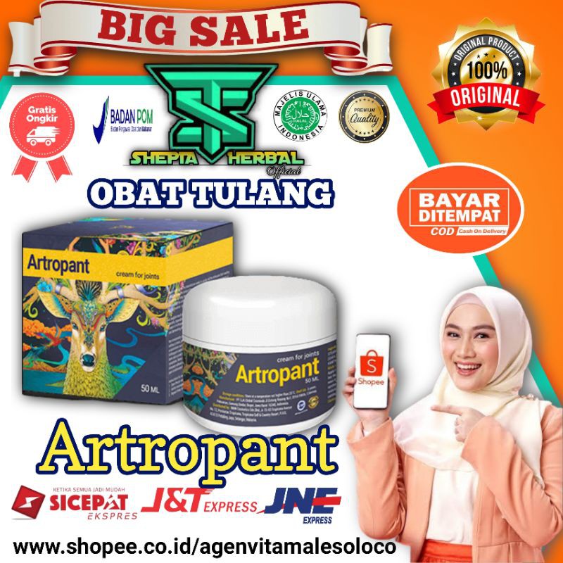 Jual ARTROPANT CREAM ORIGINAL ASLI OBAT TULANG SENDI OTOT KAKU | Shopee ...