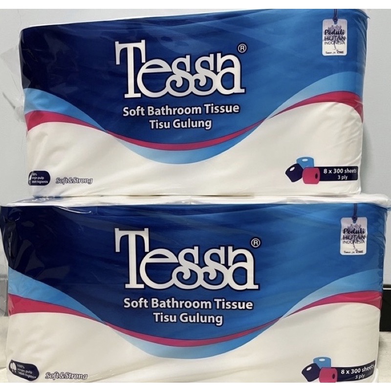 Jual Tissue Tessa / paseo 3 ply ( 8 Rolls x 300 Sheets ) | Shopee Indonesia
