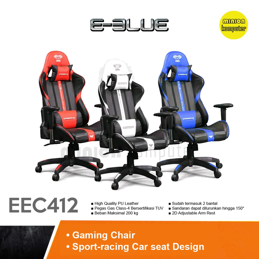 Jual EBlue Cobra EEC412 Gaming Chair / Kursi Gaming Shopee Indonesia
