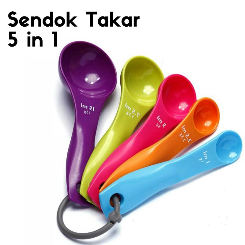 Jual Sendok Takar bumbu model Geser Sliding Measuring Spoon WMO