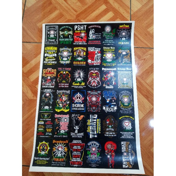 Jual 1 lembar stiker PSHT (isi 36pcs) | Shopee Indonesia