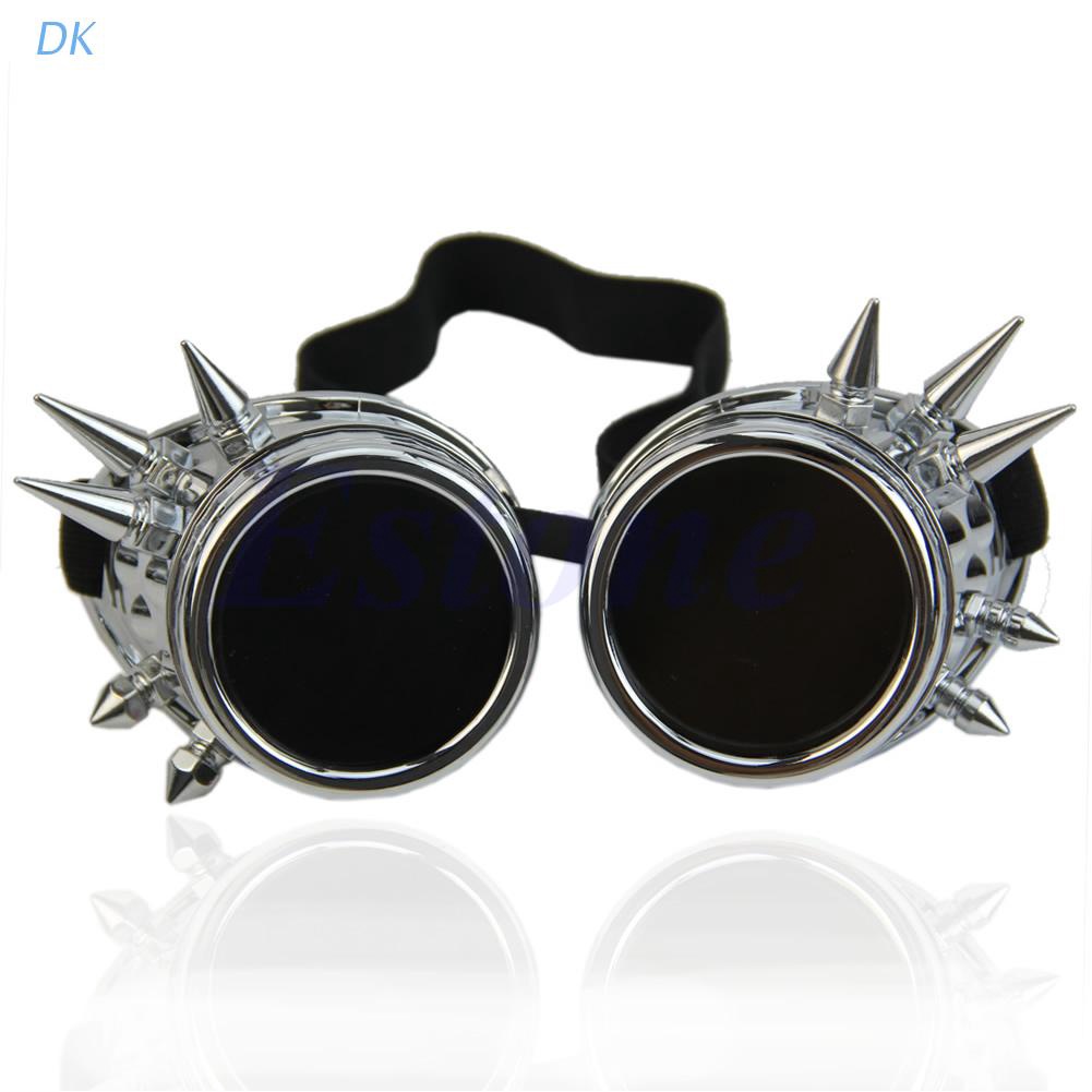 Jual Kacamata Goggles Victorian Gothic Steampunk Aksen Rivet Untuk Cosplay Las Haalloween