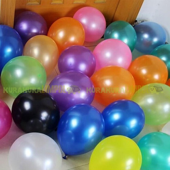 Jual Balon Latex Metalic 5 Inch Inci Satuan | Shopee Indonesia