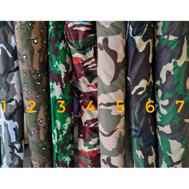 Jual Kain TNI Malvinas Ripstop Kopassus Army Tentara Kamouflage ...