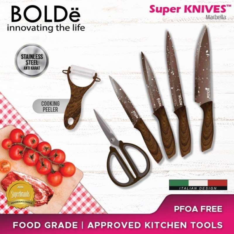 Jual BOLDe Super Utensil Knives Marbella 6 Pcs - Pisau set | Shopee ...