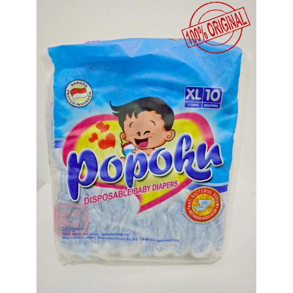 Jual POPOKU DIAPERS XL10 - perekat | Shopee Indonesia
