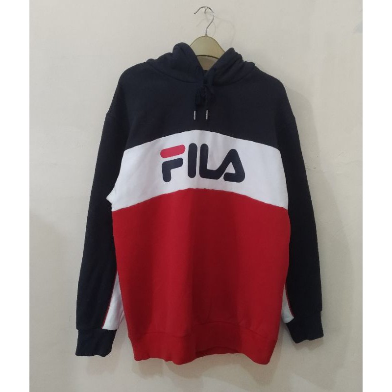 Hoodie Fila Original 3Tone Full tag label