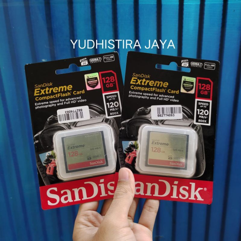 Jual CF Card Sandisk Extreme Pro 128GB 800X Original Garansi Resmi