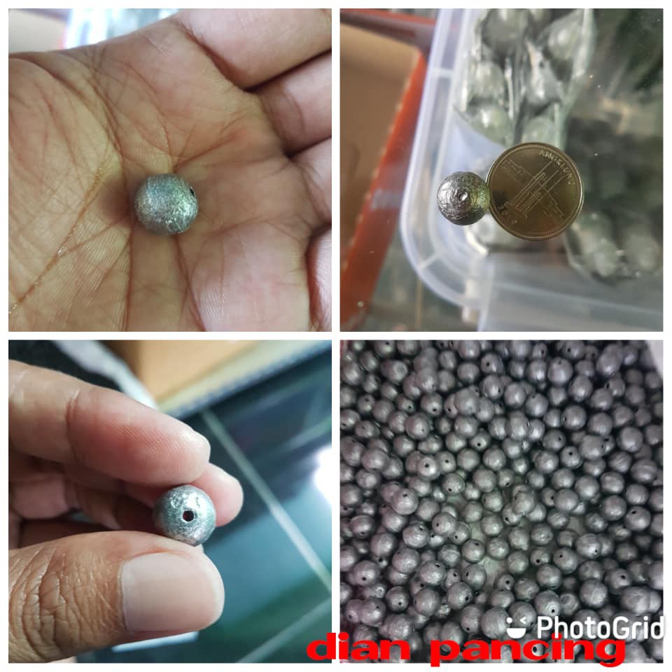 Jual Timah Pancing Model Mrica Bulat No.8 15 gram | Shopee Indonesia