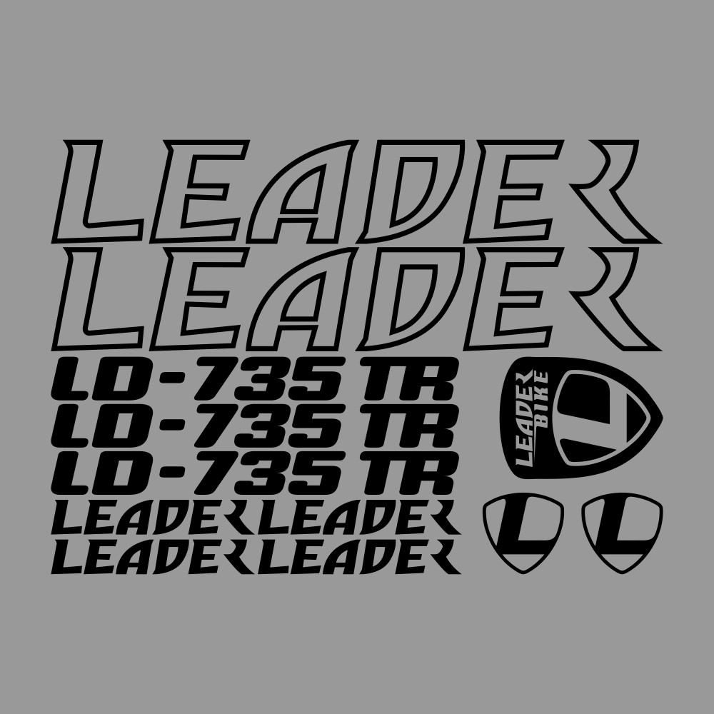 Jual Stiker Pack Sepeda Leader Old Logo Outline - Bicycle Decal Sticker ...