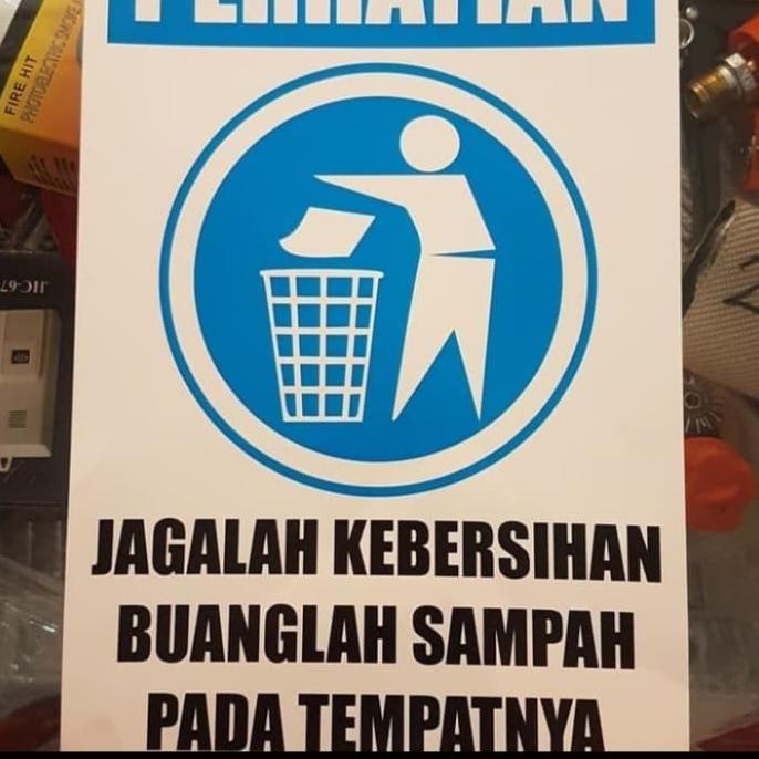 Jual Gaya Stiker Jagalah Kebersihan X Cm Sign Sticker Rambu Buanglah Sampah Diskon Shopee