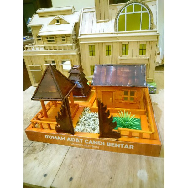 Jual miniatur rumah adat bali Shopee Indonesia