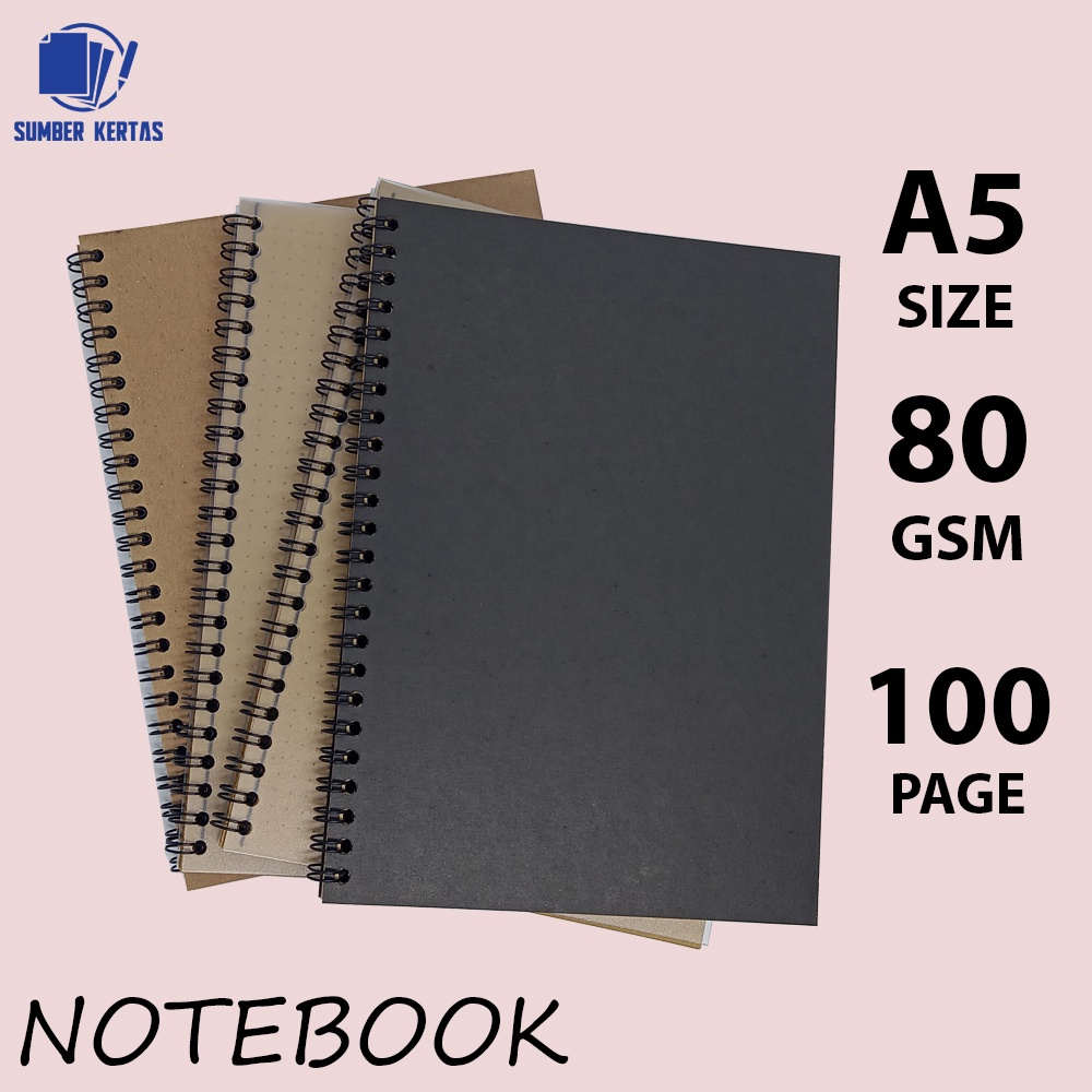 Jual NOTEBOOK A5/JURNAL/BUKU CATATAN/VINTAGE/ BROWN PAPER/CRAFT PAPER ...