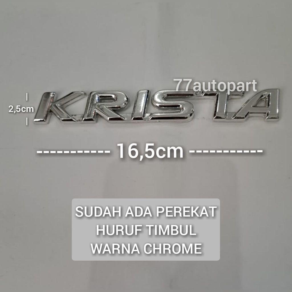 Jual emblem logo krista untuk kijang kapsul tulisan krista | Shopee ...
