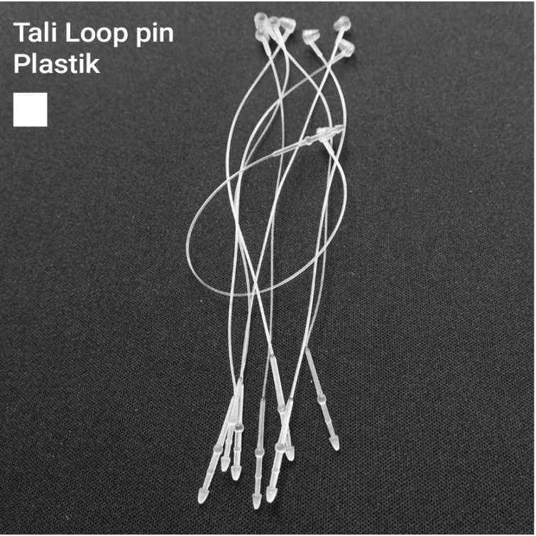 Jual Loop Pin / String Pin / Tali Hang Tag 5 inch Warna Hitam dan Putih ...