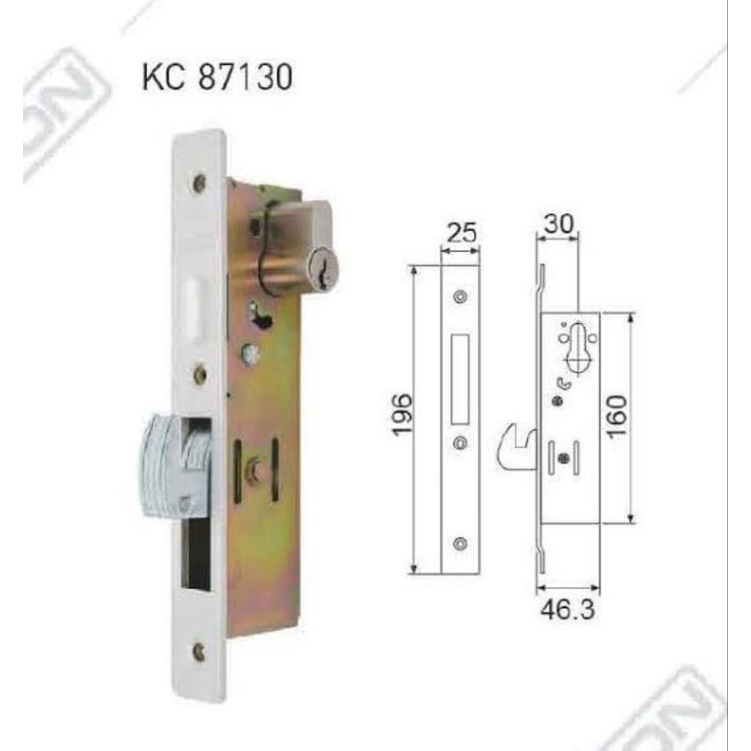 Jual KUNCI SLIDING AL DEKKSON KC 87130 Kunci Kait Besar Pintu Sliding ...