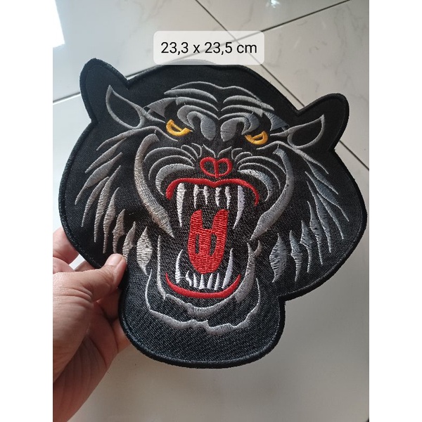 Jual Backpatch Bordir Macan Abu Cm Shopee Indonesia