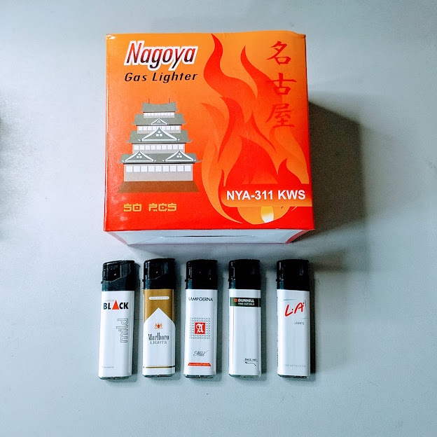 Jual Korek Gas Magnet Rokok Nagoya NYA 311 K (Korek Api & Pematik ...