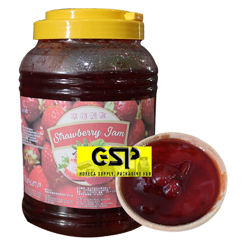 Jual Pulp Jam Strawberry Selai Filling Stroberi Buah Asli Impor Taiwan ...
