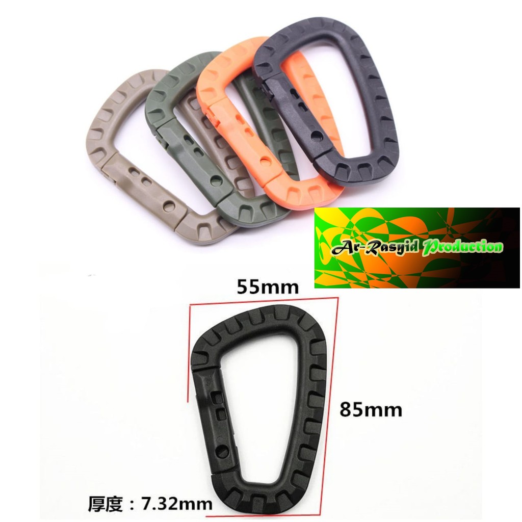 Jual Karabiner PVC Not For Climbing Carabiner Steel Outdoor Shopee