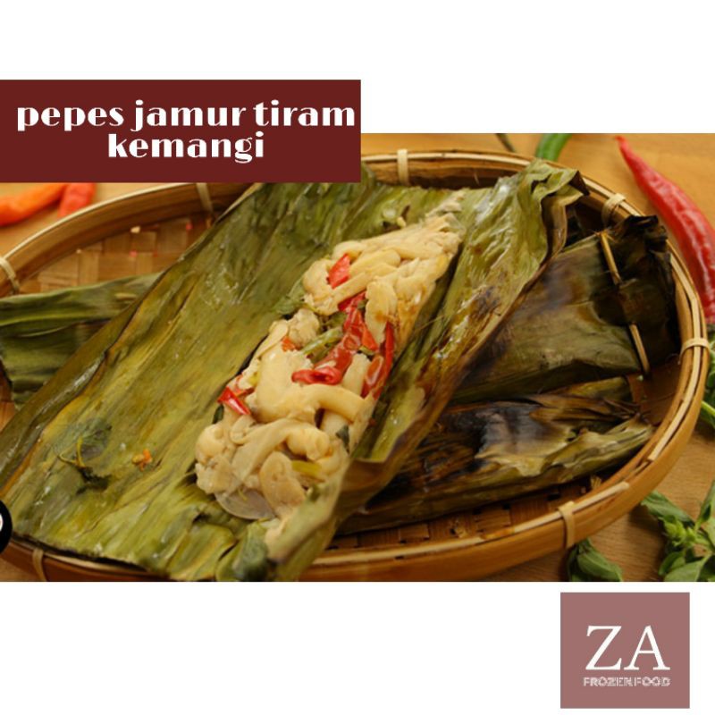 Jual pepes jamur tiram kemangi pedas isi 3 pcs ( frozen fresh