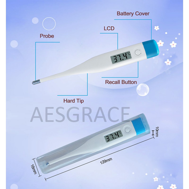 Jual digital TERMOMETER low batery indicator bisa celcius atau ...