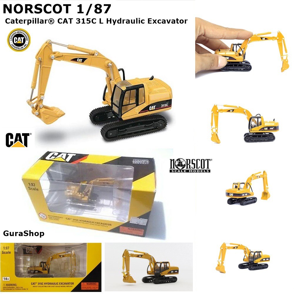 Jual NORSCOT 1/87 Caterpillar® CAT 315C Excavator Diecast Model