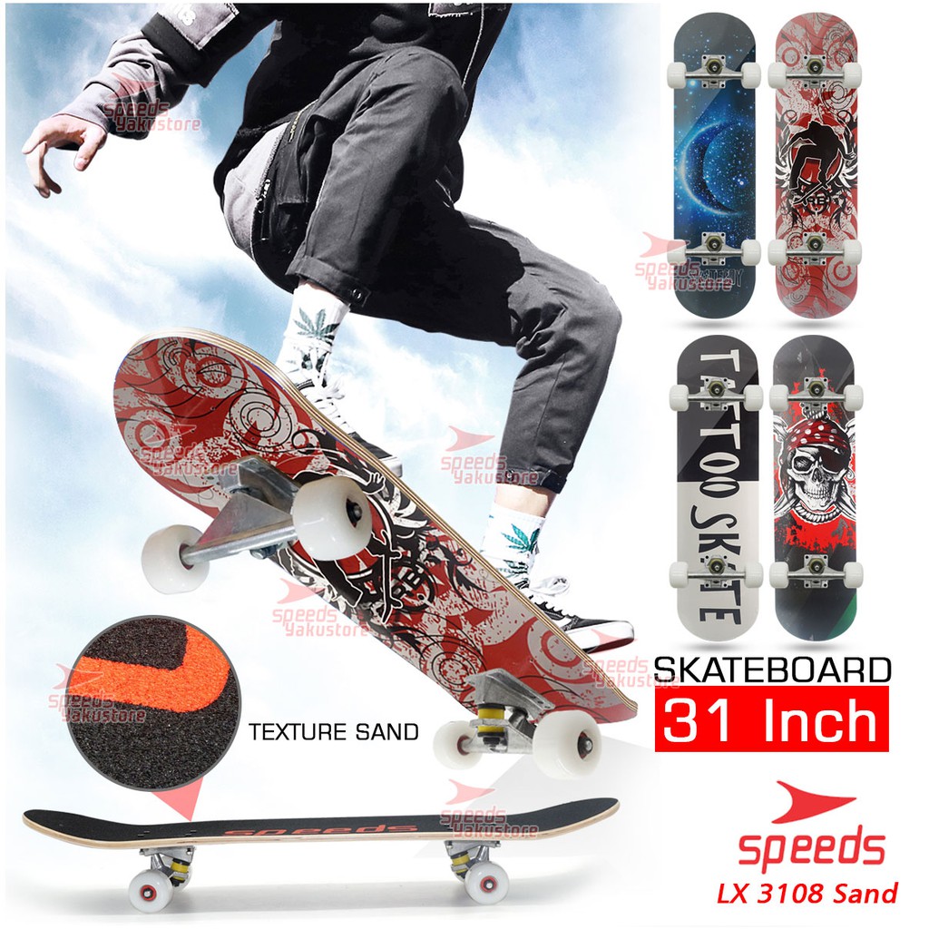 Jual SPEEDS Papan Skateboard profesional dewasa adult remaja XL kayu ...