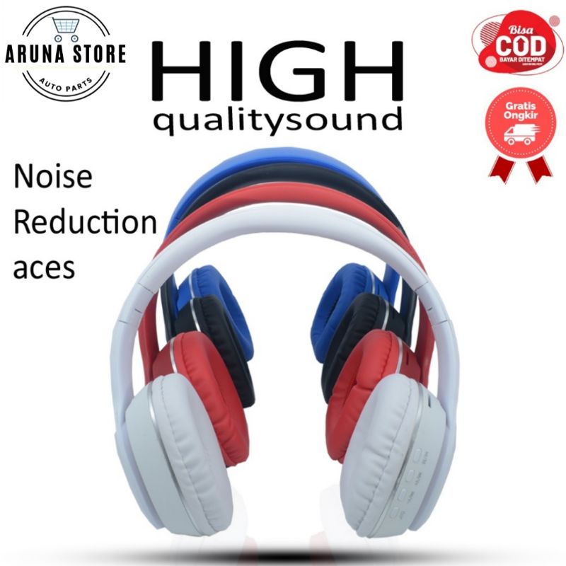 Jual Headphone Wireless BB-808 Extra BASS | Shopee Indonesia