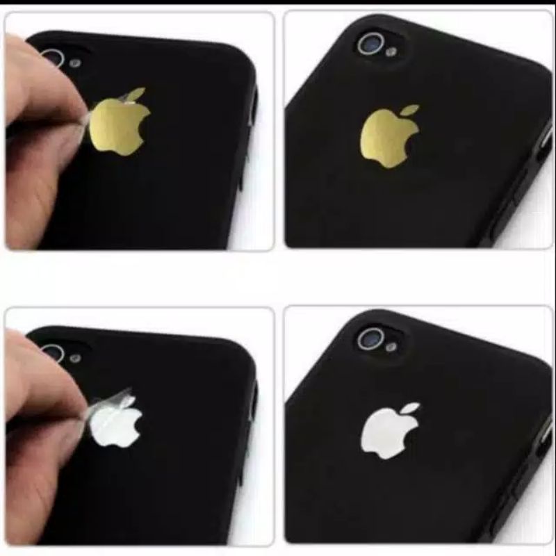 Jual stiker apple original isi 4pcs | Shopee Indonesia
