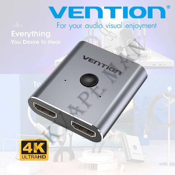 Vention AFU HDMI Switcher 2 In 1 Out / 1 In 2 Out Bi-directional | Vention | Harga Rp 152.000 | Plaza IT