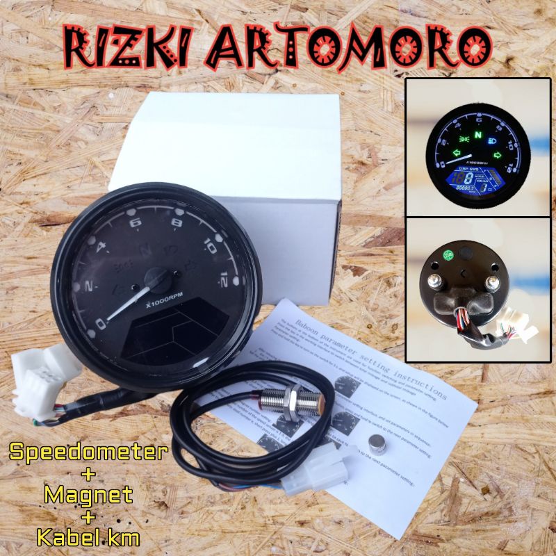 Jual speedometer spido custom babon digital japstyle cafe racer