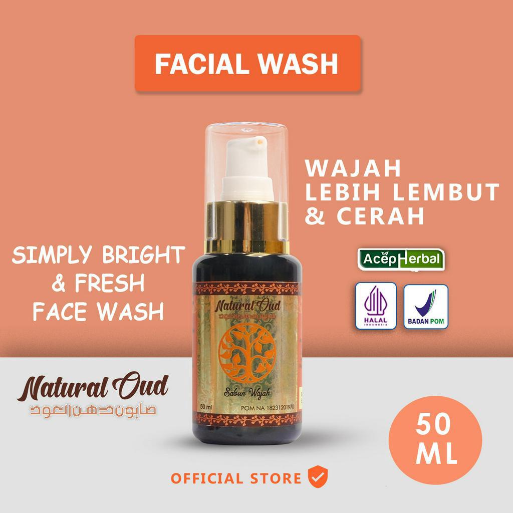 Jual Natural Oud Sabun Cuci Muka Alami Pelembab Pencerah Wajah Atasi