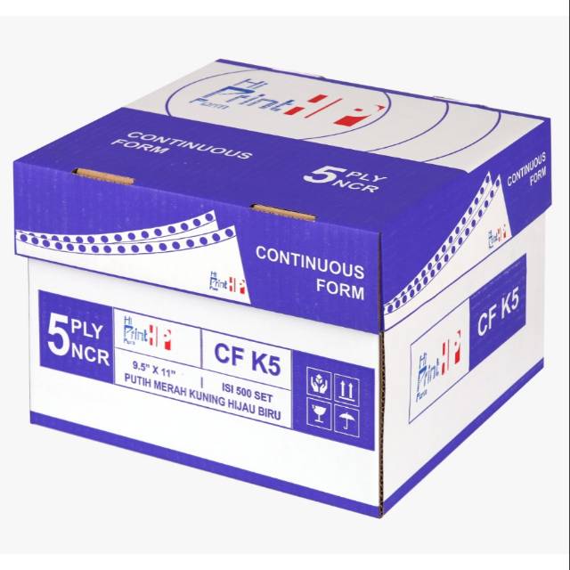 Jual klm CONTINUOUS FORM 5 PLY 9.5 x 11 HI PRINT ( ISI SHEETS) | Shopee ...