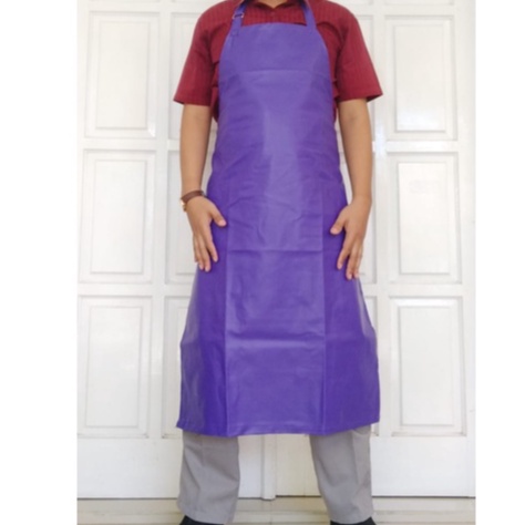 Jual Apron Masak Cuci Piring Celemek Pvc Anti Air Waterproof Steward