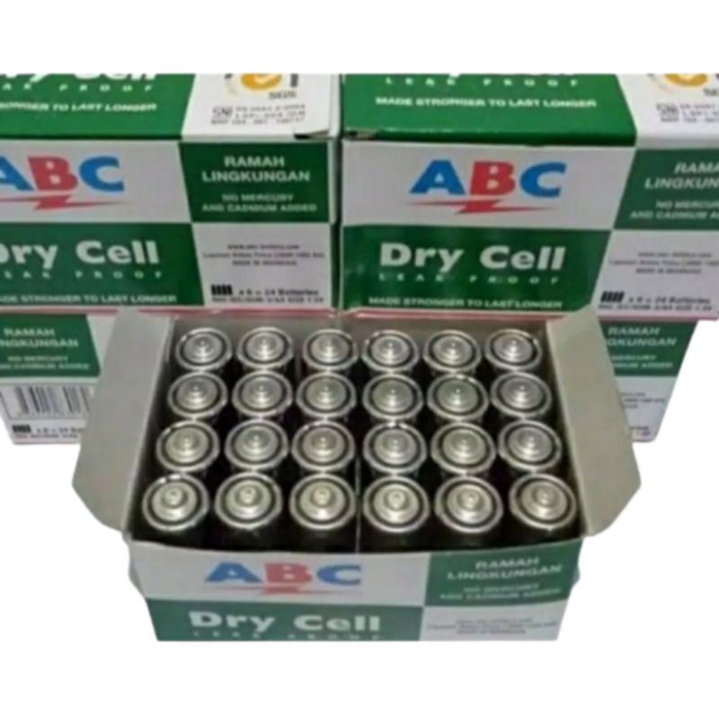 Jual baterai ABC size AA isi 24 pcs | Shopee Indonesia