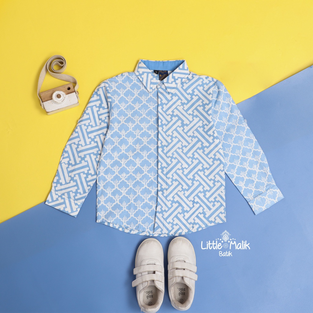 Little M Kemeja Lengan Panjang Slub Vest Anak Laki-laki