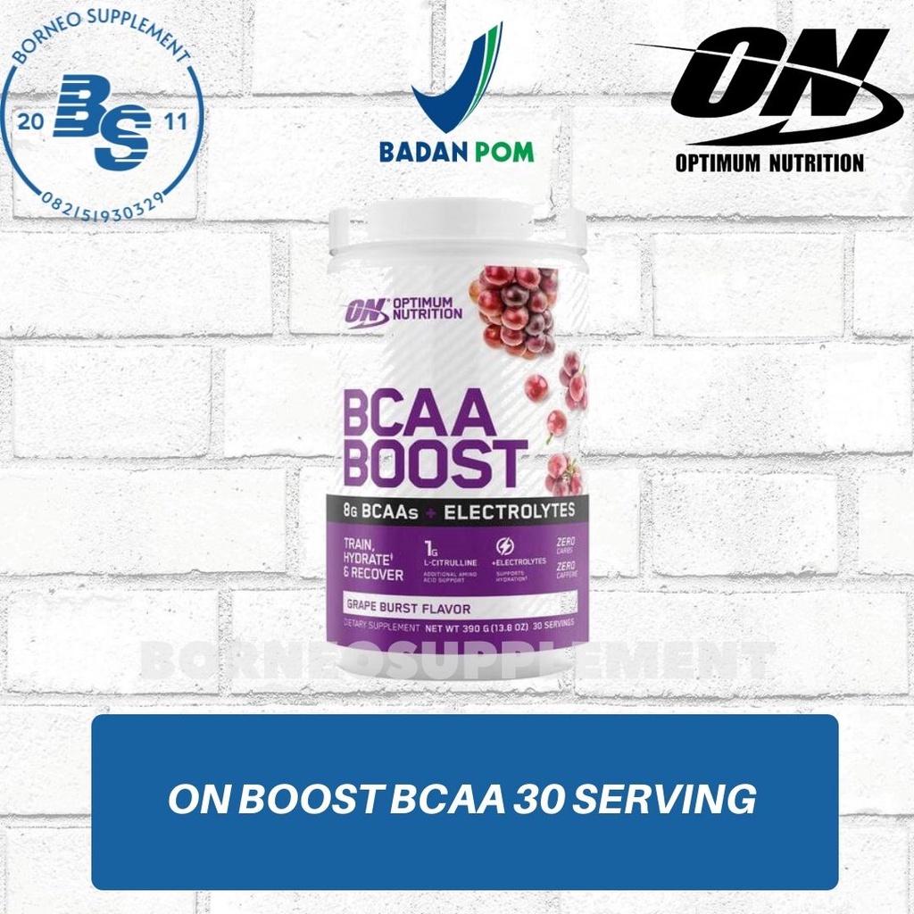 Jual Optimum nutrition BCAA boost 390 30 serving | Shopee Indonesia
