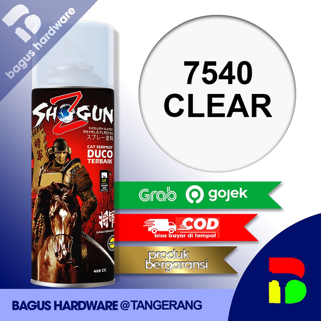 Jual Cat Semprot Clear Gloss 7540 Shogun Z Mengkilap Pilok Pilox Pylok Vernish Shopee Indonesia 7802