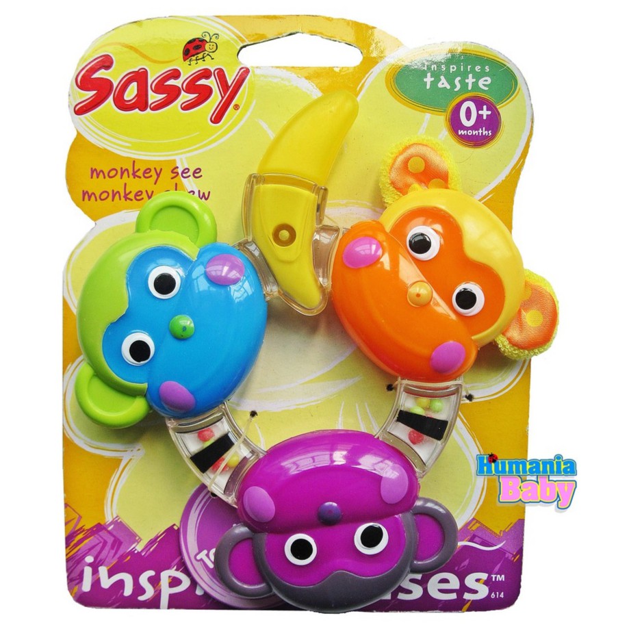 Jual Sassy Monkey See Monkey Chew Teether ( 614 ) | Shopee Indonesia
