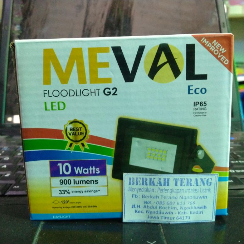 Jual LAMPU LED SOROT MEVAL 10w/20w/30w/50w/100w White/Putih | Shopee ...