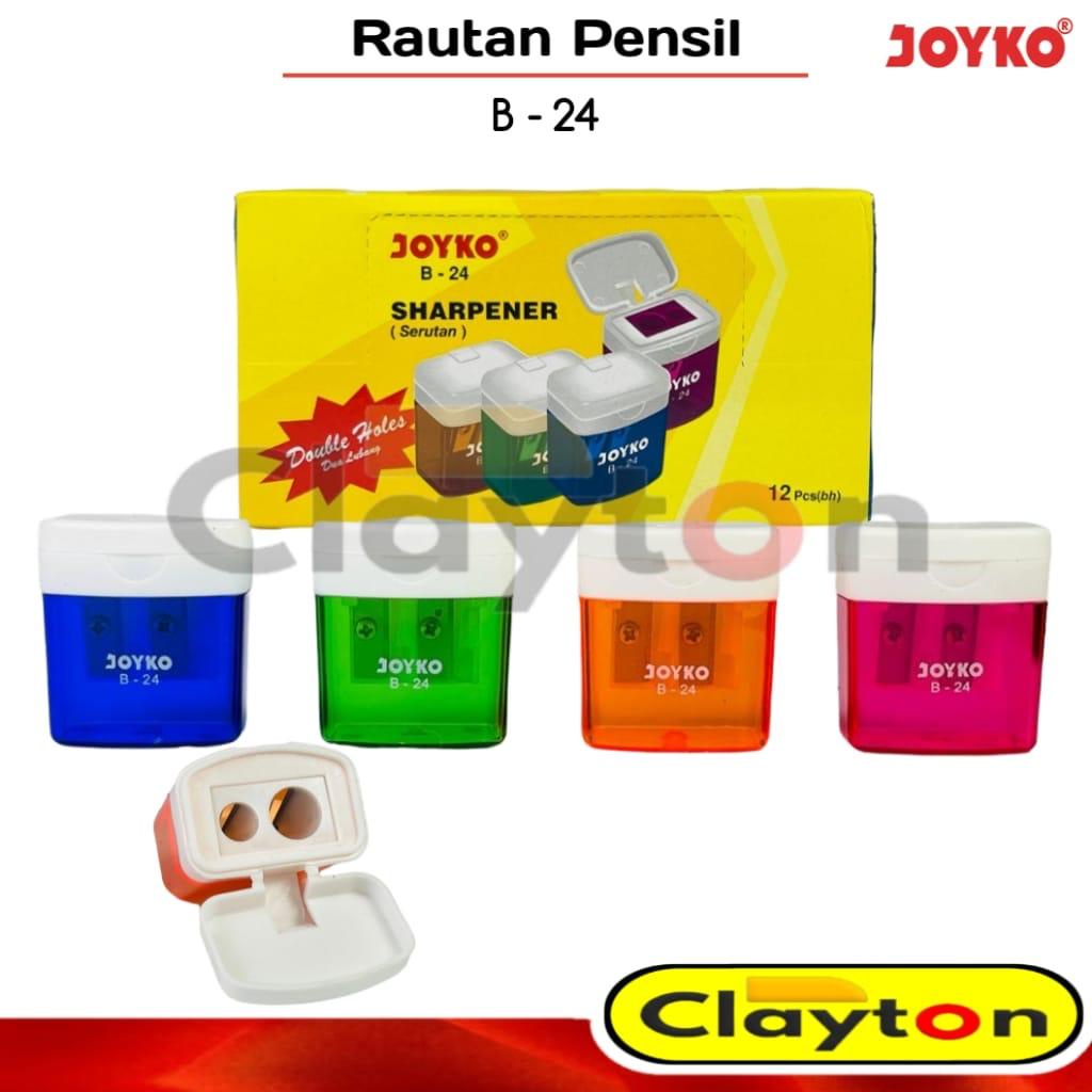 Jual Rautan Orotan Serutan Peruncing Pensil 2 Lubang Joyko B 24