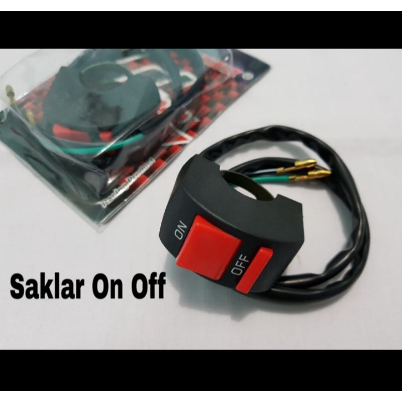 Jual Saklar Tombol On Off Motor / Klem Stang Motor Universal | Shopee ...
